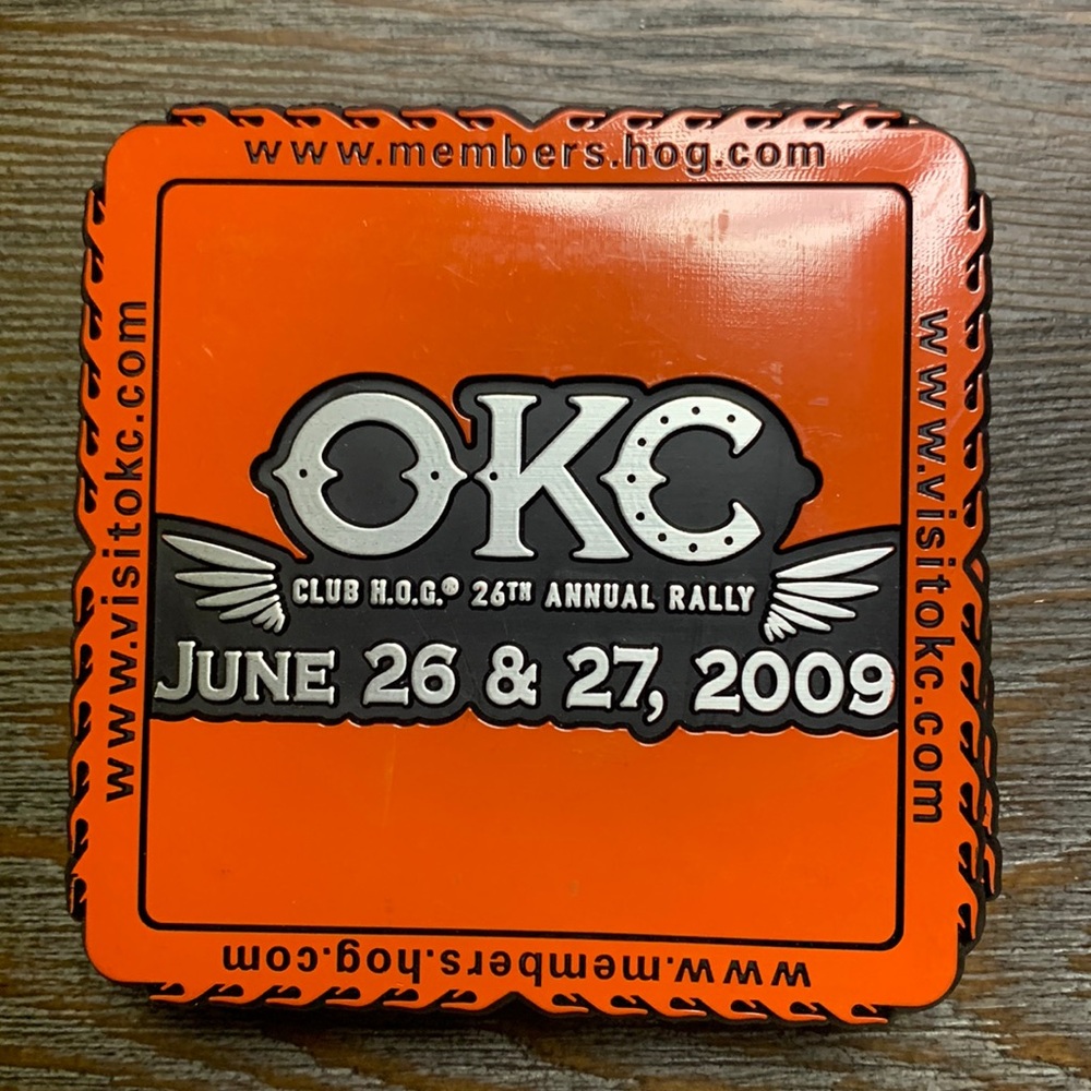Harley-Davidson OKC Club HIG 26th annual rally 2009 coasters 4 in a set